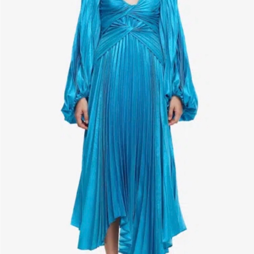 Acler Vibrant Blue Long Sleeve Dress